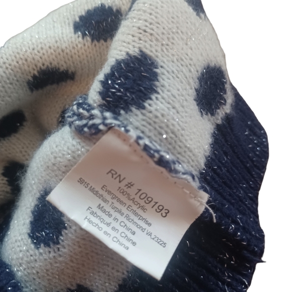 Polka Dot Women's Small Hat - Picture 2 of 2